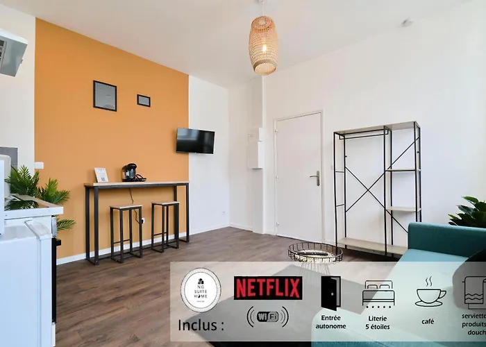 Ng Prestige - Lille I Tourcoing Winoc - Appartement T2 - Netflix - Wifi - Cuisine - Parking Gratuit