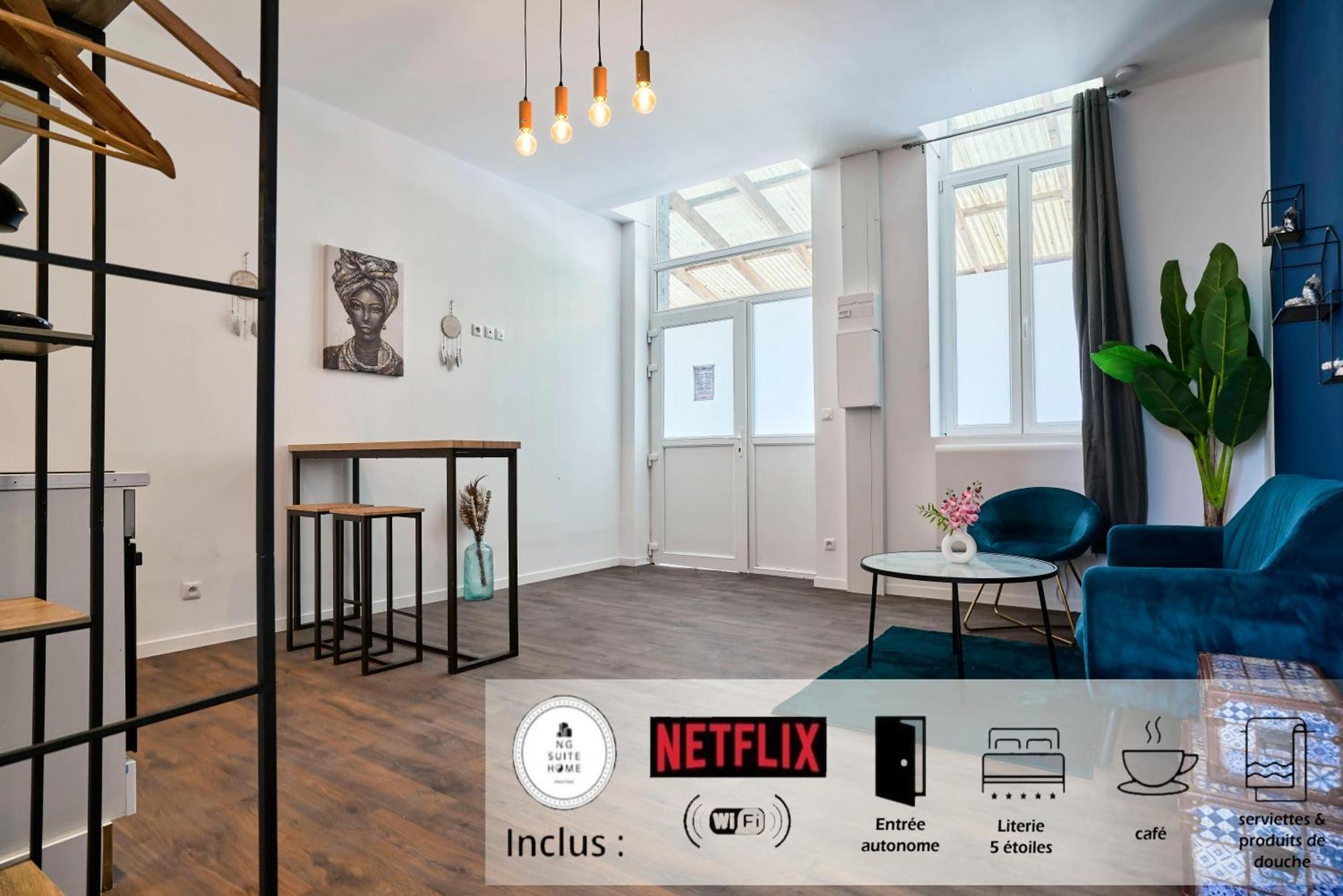 Ng Suitehome: With Netflix & Free Parking Tourcoing
